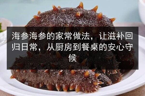 海参海参的家常做法，让滋补回归日常，从厨房到餐桌的安心守候