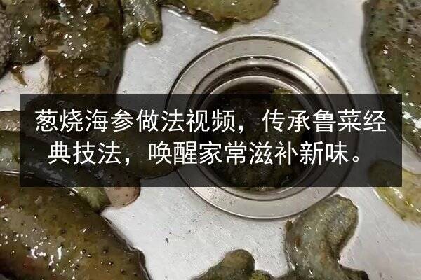 葱烧海参做法视频,传承鲁菜经典技法,唤醒家常滋补新味。