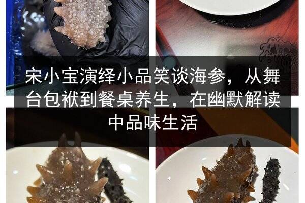 宋小宝演绎小品笑谈海参,从舞台包袱到餐桌养生,在幽默解读中品味生活