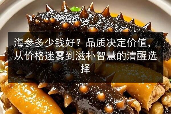 海参多少钱好?品质决定价值,从价格迷雾到滋补智慧的清醒选择