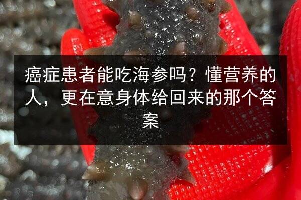 癌症患者能吃海参吗？懂营养的人，更在意身体给回来的那个答案
