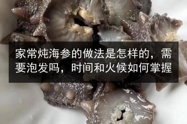 家常炖海参的做法是怎样的，需要泡发吗，时间和火候如何掌握