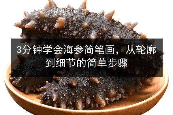 3分钟学会海参简笔画,从轮廓到细节的简单步骤