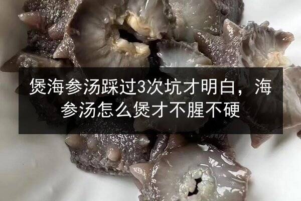 煲海参汤踩过3次坑才明白，海参汤怎么煲才不腥不硬