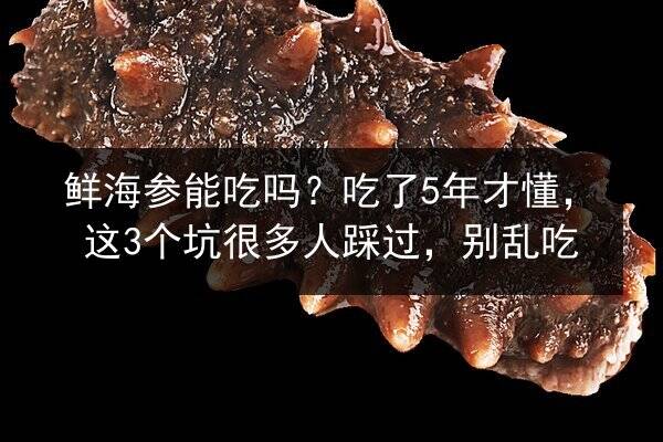 鲜海参能吃吗?吃了5年才懂,这3个坑很多人踩过,别乱吃