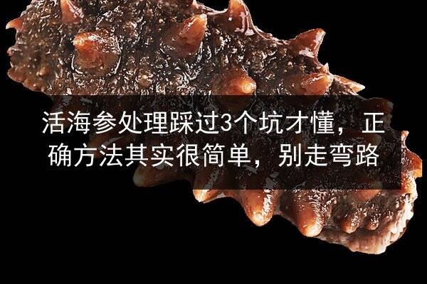 活海参处理踩过3个坑才懂，正确方法其实很简单，别走弯路
