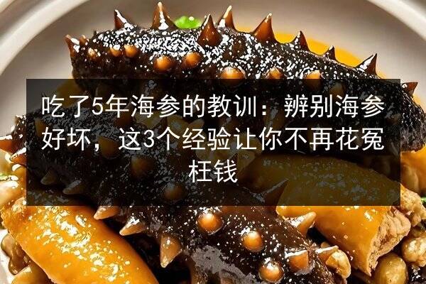 吃了5年海参的教训:辨别海参好坏,这3个经验让你不再花冤枉钱