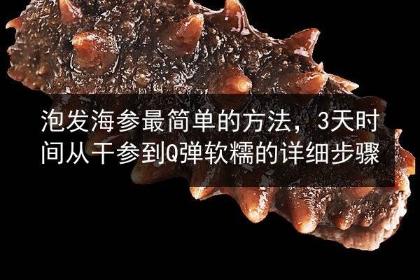 泡发海参最简单的方法,3天时间从干参到Q弹软糯的详细步骤