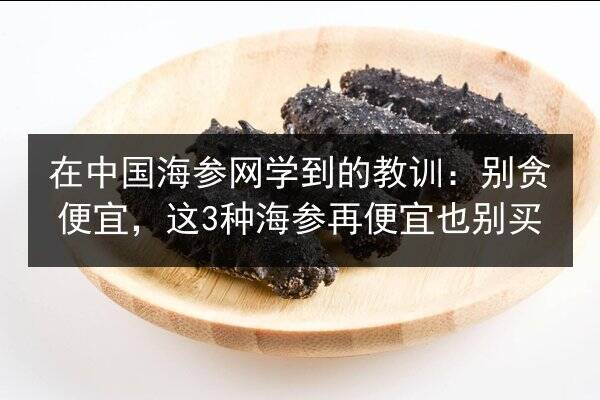 在中国海参网学到的教训:别贪便宜,这3种海参再便宜也别买