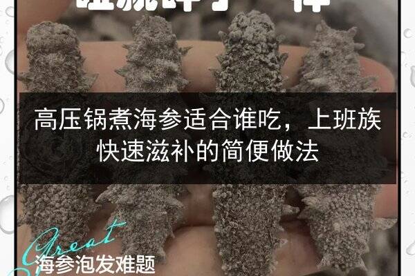 高压锅煮海参适合谁吃,上班族快速滋补的简便做法