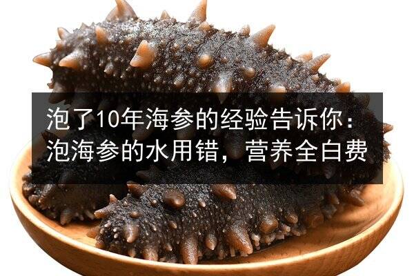 泡了10年海参的经验告诉你:泡海参的水用错,营养全白费