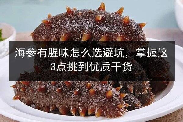 海参有腥味怎么选避坑，掌握这3点挑到优质干货