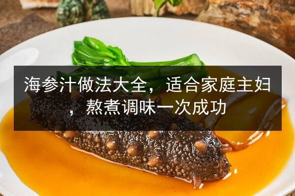 海参汁做法大全,适合家庭主妇,熬煮调味一次成功