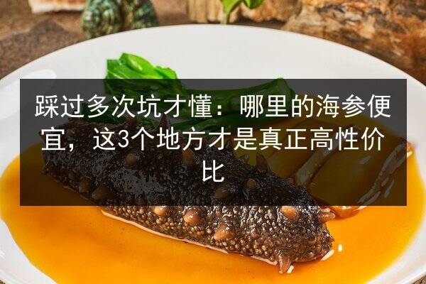 踩过多次坑才懂：哪里的海参便宜，这3个地方才是真正高性价比