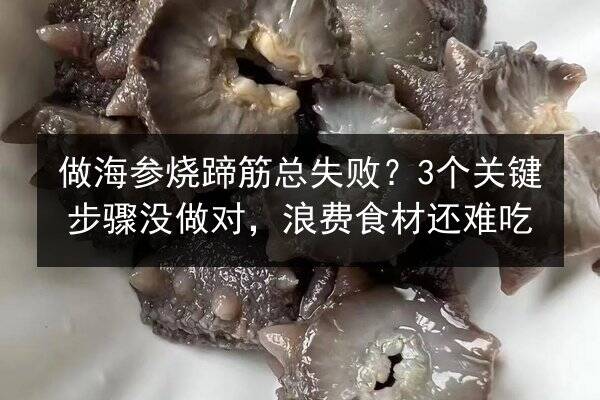 做海参烧蹄筋总失败?3个关键步骤没做对,浪费食材还难吃