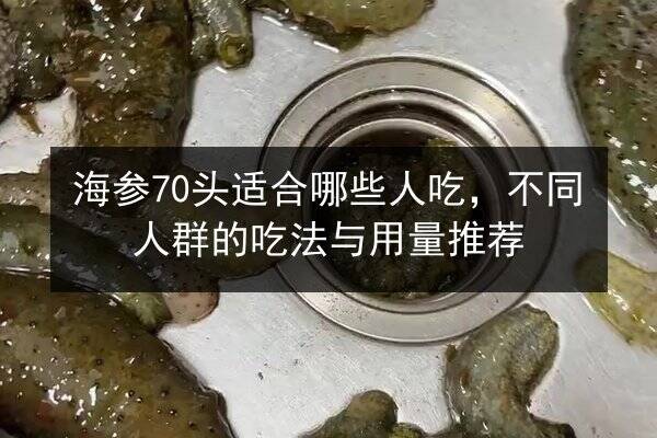 海参70头适合哪些人吃,不同人群的吃法与用量推荐