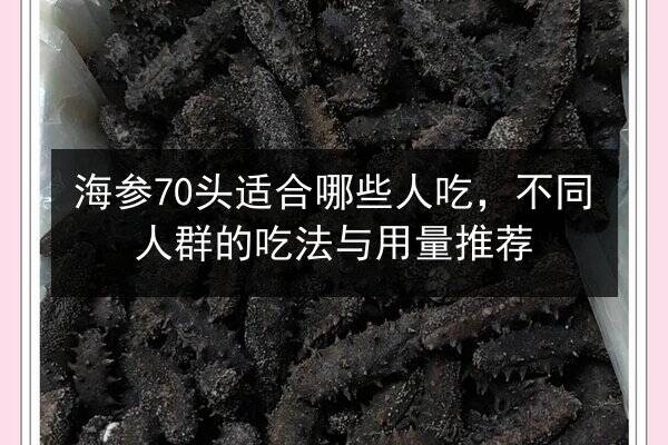 海参70头适合哪些人吃,不同人群的吃法与用量推荐