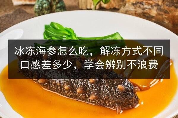 冰冻海参怎么吃,解冻方式不同口感差多少,学会辨别不浪费