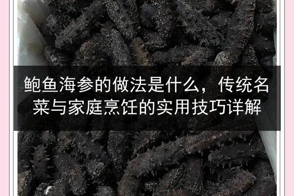 鲍鱼海参的做法是什么,传统名菜与家庭烹饪的实用技巧详解
