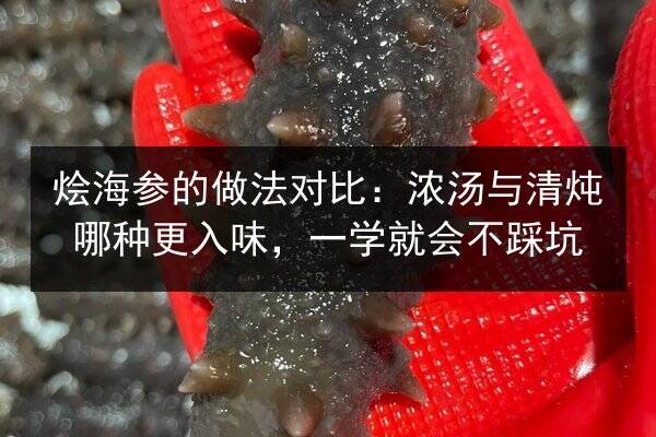 烩海参的做法对比:浓汤与清炖哪种更入味,一学就会不踩坑