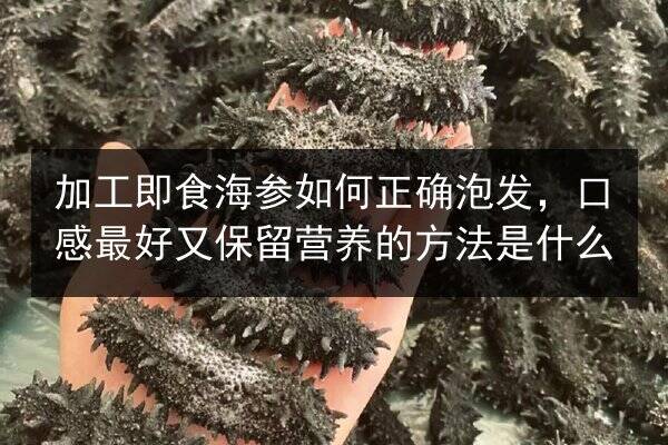 加工即食海参如何正确泡发,口感最好又保留营养的方法是什么