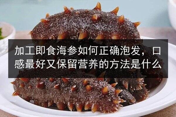 加工即食海参如何正确泡发,口感最好又保留营养的方法是什么