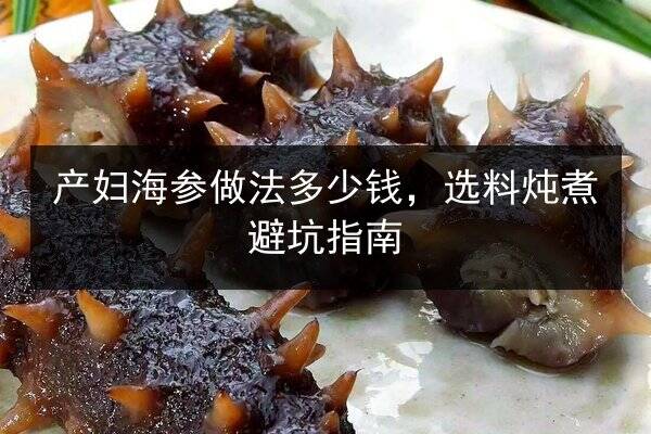 产妇海参做法多少钱,选料炖煮避坑指南