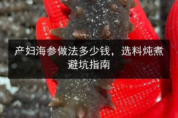 产妇海参做法多少钱,选料炖煮避坑指南