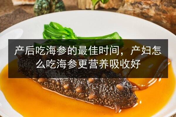 产后吃海参的最佳时间，产妇怎么吃海参更营养吸收好