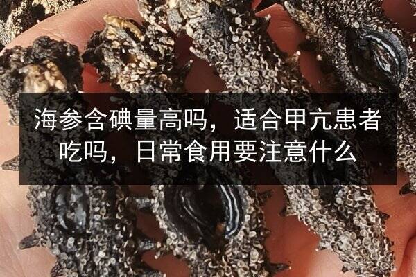 海参含碘量高吗,适合甲亢患者吃吗,日常食用要注意什么