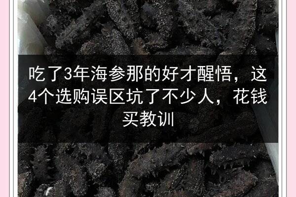 吃了3年海参那的好才醒悟,这4个选购误区坑了不少人,花钱买教训