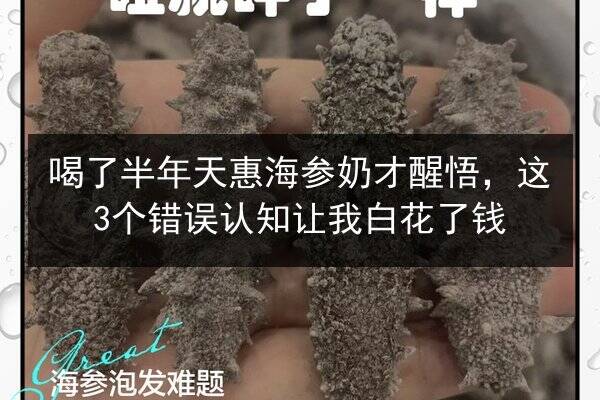 喝了半年天惠海参奶才醒悟,这3个错误认知让我白花了钱