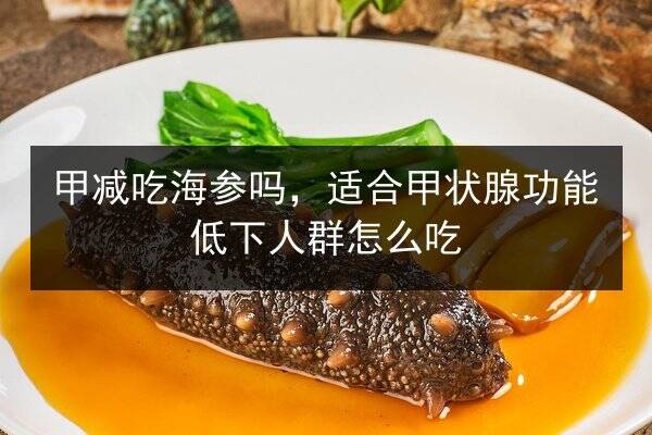 甲减吃海参吗,适合甲状腺功能低下人群怎么吃