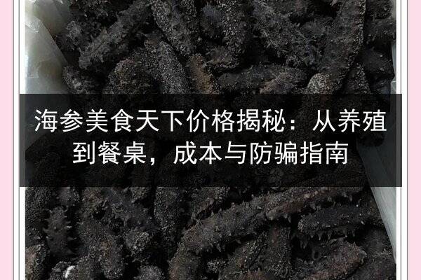 海参美食天下价格揭秘：从养殖到餐桌，成本与防骗指南
