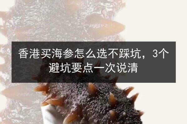 香港买海参怎么选不踩坑，3个避坑要点一次说清