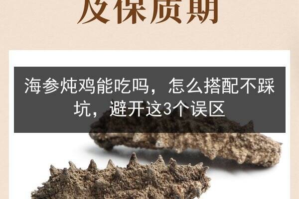 海参炖鸡能吃吗，怎么搭配不踩坑，避开这3个误区