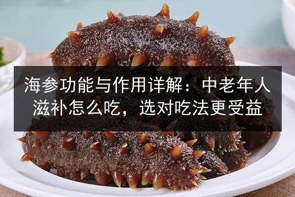 海参功能与作用详解:中老年人滋补怎么吃,选对吃法更受益