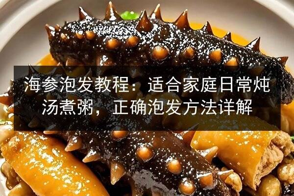 海参泡发教程:适合家庭日常炖汤煮粥,正确泡发方法详解