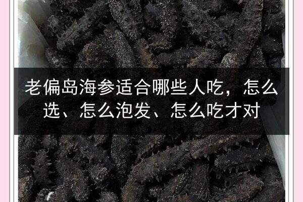 老偏岛海参适合哪些人吃,怎么选、怎么泡发、怎么吃才对
