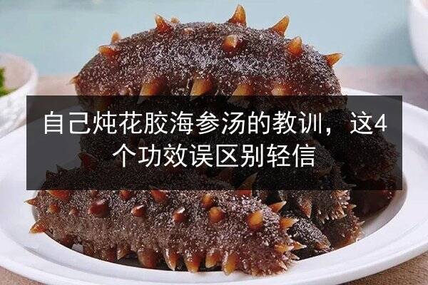 自己炖花胶海参汤的教训,这4个功效误区别轻信