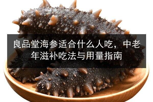 良品堂海参适合什么人吃，中老年滋补吃法与用量指南