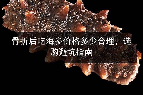 骨折后吃海参价格多少合理,选购避坑指南
