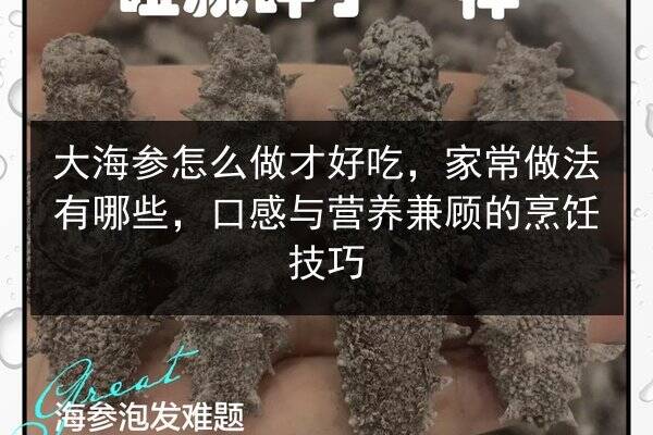 大海参怎么做才好吃,家常做法有哪些,口感与营养兼顾的烹饪技巧