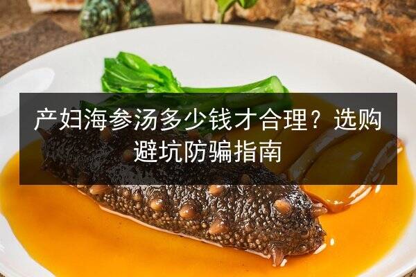 产妇海参汤多少钱才合理？选购避坑防骗指南