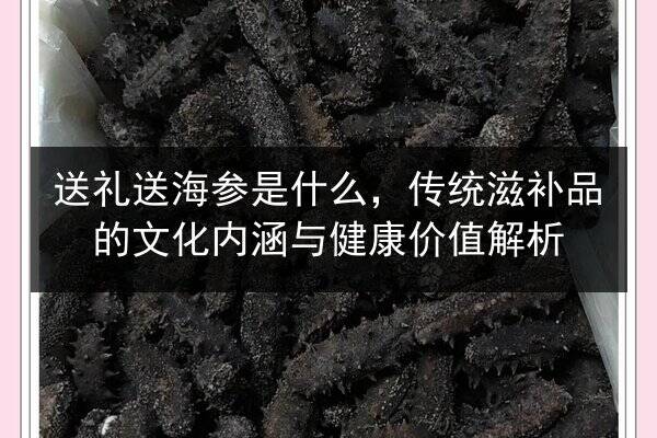 送礼送海参是什么，传统滋补品的文化内涵与健康价值解析