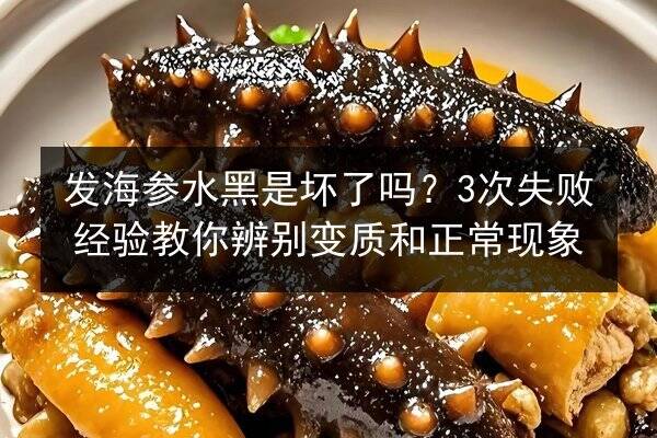 发海参水黑是坏了吗？3次失败经验教你辨别变质和正常现象