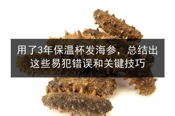 用了3年保温杯发海参,总结出这些易犯错误和关键技巧