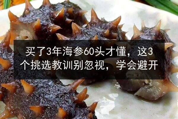 买了3年海参60头才懂,这3个挑选教训别忽视,学会避开