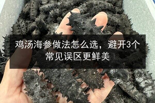 鸡汤海参做法怎么选,避开3个常见误区更鲜美