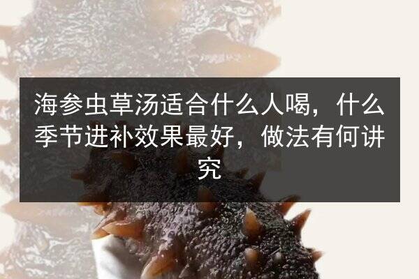 海参虫草汤适合什么人喝，什么季节进补效果最好，做法有何讲究